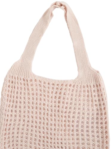 Verdusa Women's Knitted Crochet Shoulder Bags Casual Hobo Tote Bag Shopping Bags4