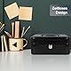 Westcott Geldkassette abschließbar (20 cm) Schwarz | Abschließbare Box aus Stahlblech mit 2 Schlüsseln | Herausnehmbare Einlage für Münzen mit 3 Fächern | E-51001 BLACK