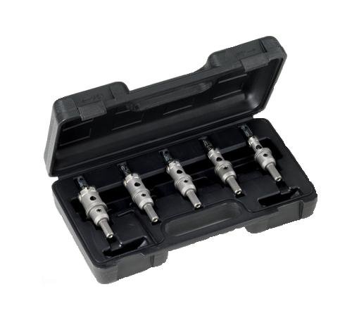 ChampionCutting Tool Corp 5 Piece Carbide Tipped Hole Cutter Set: CT7P-SET-5: Bolt Clearance Sizes, 1" Depth of Cut