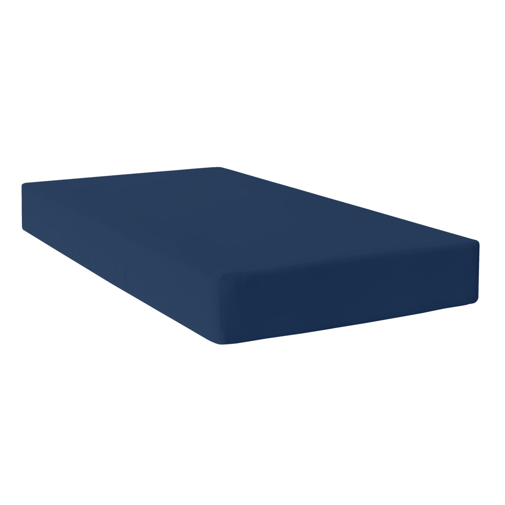Drap housse bleu marine 160x200 cm pour une chambre parentale cosy