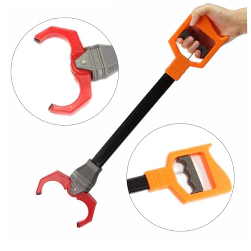 Greifzange Greifer Kind Roboterklaue Handgrabber Spielzeug 51cm Plastik Müllzange Retro Roboter Arm Müllgreifer Spielen Pick up Pinch Tool farbenfroh