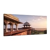 Canvas Wall Art Prints Agra Fort Medieval Indian fort made red sandstone marble Large Framed Wall Art Painting Artwork Poster Hanging Home Decor for Living Room Office Bathroom 30'x60'