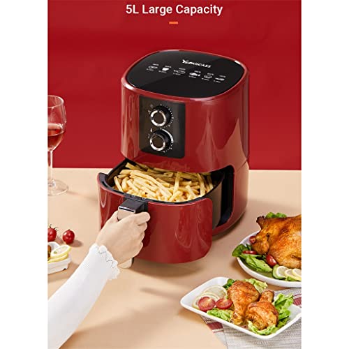 AJIEYMXD 5L Air Fryer Review (2025): Intelligent Design & Timer 2 AJIEYMXD Air Fryer Without Oil Interior