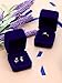 Zhanmai 12 Pieces Velvet Ring Earring Box Gift Jewelry Case Gift Boxes for Wedding, Engagement, Birthday and Anniversary (Royal Blue)