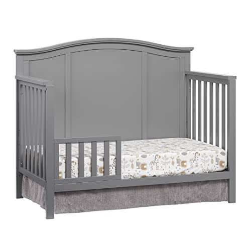 Image of Oxford Baby Emerson Crib to Toddler Bed Guard Rail Conversion Kit, Dove Gray, GreenGuard Gold Certified