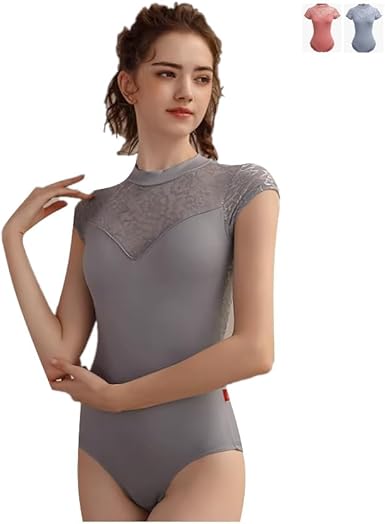 バレエ　スティナレオタード　付属洗濯ネット付き　半袖　M Amazon.co.jp: [プロダンス] ProDance ブラウン グレーブルー 4