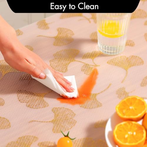 Image of SHOPPOFOBIX Kitchen Mat EVA Food Grade Multipurpose Washable Anti Slip Mat /Sheet for Fridge, Shelf Liner, Table, Kitchen Drawer mat (Golden Flower)