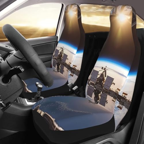 Housses de siège de voiture Station Spatiale ISS en tissu premium imperméable pour SUV et berline