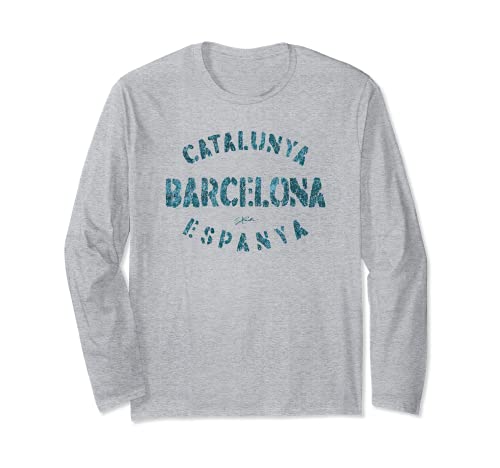 JCombs: Barcelona, Catalonia, Spain Long Sleeve T-Shirt, Grey