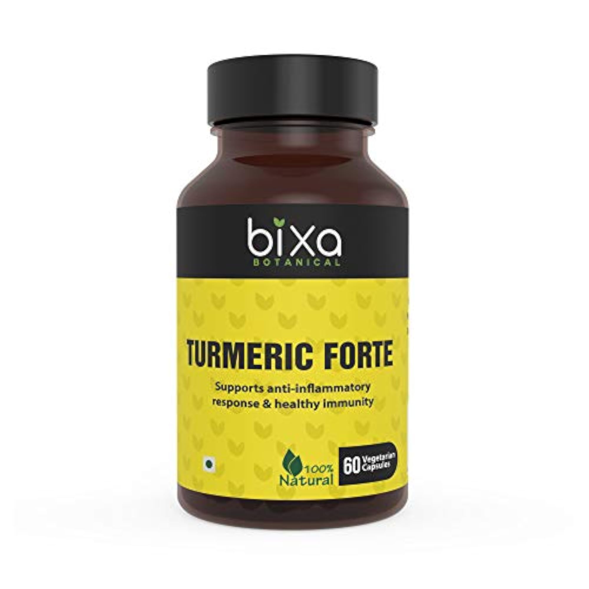 Bixa Botanical Turmeric Forte Curcumin Capsules, 60 Veg Capsules