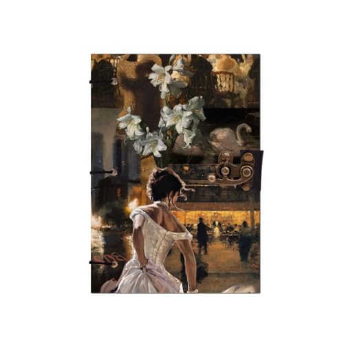 Image of Dance Floor Girl Diary Notebook 7x5 Inch 160 Pages Unruled Journal for Notes