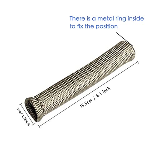 Ummickl Spark Plug Wire Heat Shield Spark Plug Wire Heat Sleeve Spark Plug Heat Covers 2500 Degree High Temp Heat Tape Protection 8-Pack (Titanium) by Ummickl - Image 5