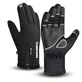 Waterproof Gloves Winter Warm Touchscreen Gloves for Men Cycling Running Climbing Walking Commuting Outdoor Sport 3 Sizes