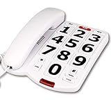 Big Button Phone for Seniors, Land Line Phones for Visually Impaired Seniors, with Extra Loud Ringer