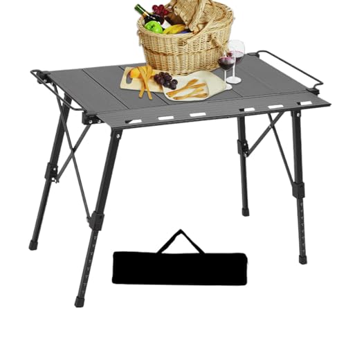 Fangfhai Mesa Plegable para Camping,Mesa de Exterior Portátil para Cocina y Acampada - Estable Ligera para Barbacoa Viaje Jardín Picnic Patio
