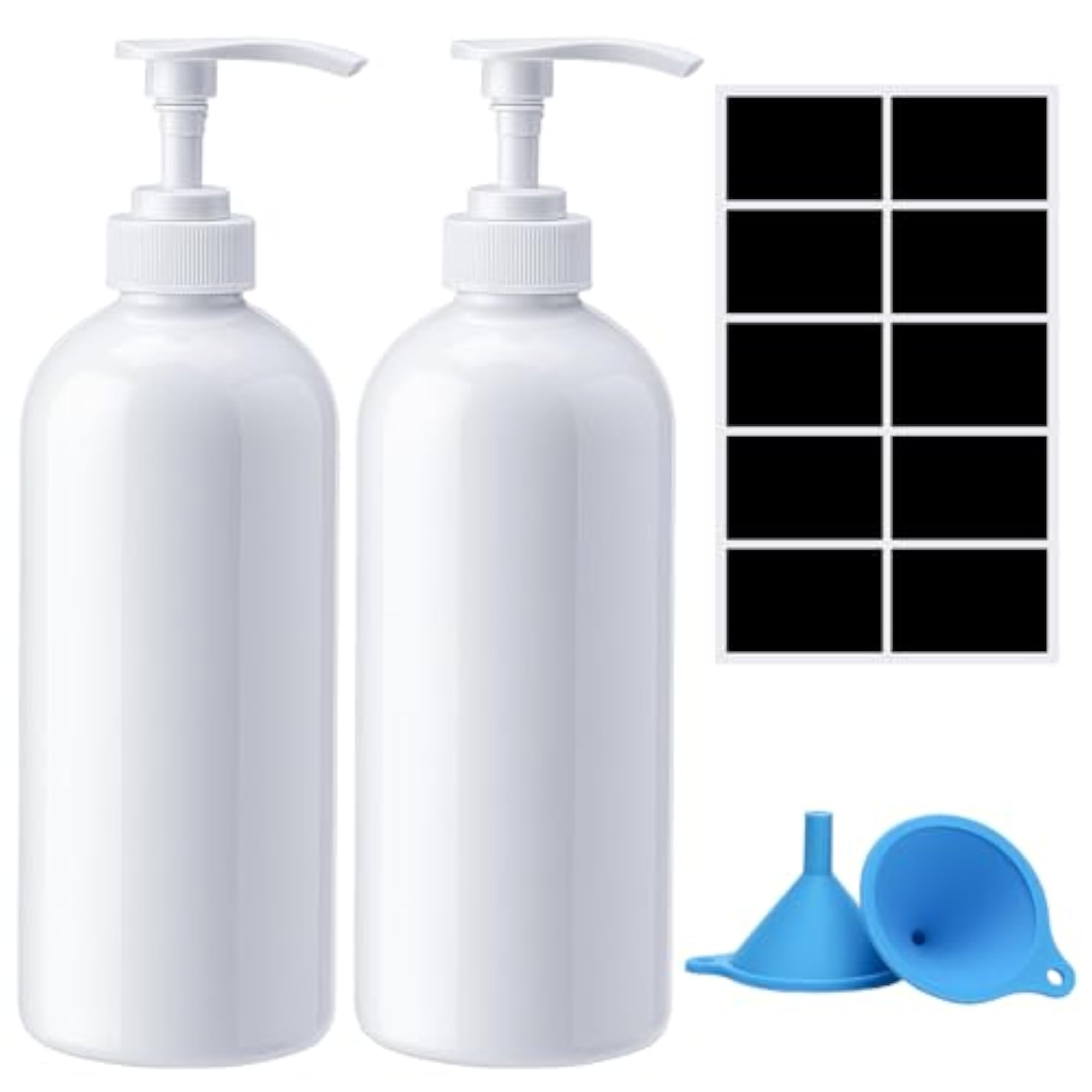 Pump Bottle Dispenser, 2 Pcs 1000ml Refillable