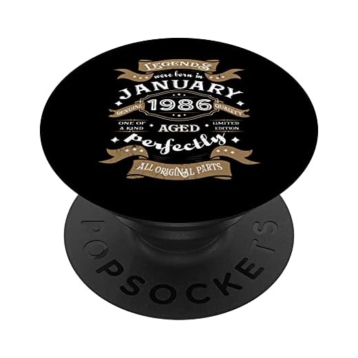Leyendas nacieron en enero de 1986 regalo de cumpleaños PopSockets PopGrip Intercambiable