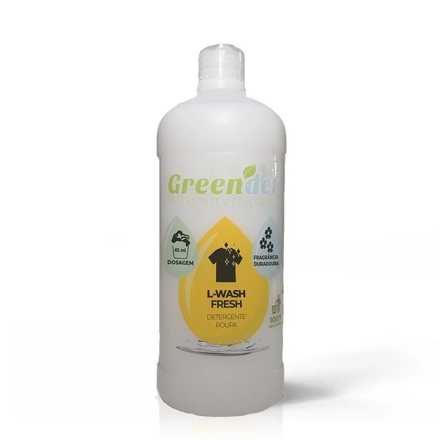 Detergente para la Ropa Ecolabel Fresh – 37 Dosis (1L) – Elimina Manchas Difíciles, Aroma Fresco las flores del bosque, Hipoalergénico y Biodegradable