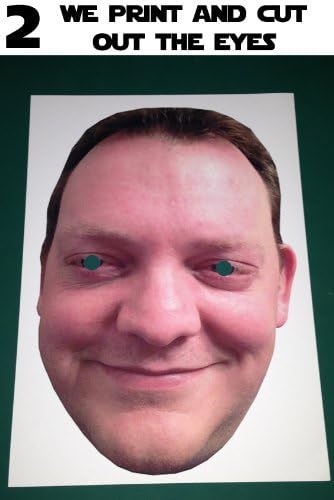 20 x Personalised DIY Custom Photo Face Masks kits for Hen, stag, birthday party etc to make at home