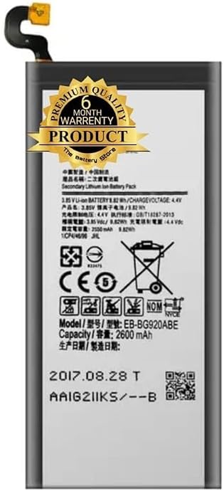 Original EB-BG920ABE Battery for Samsung Galaxy S6 G9200 G920F G920I Battery with 1 Year Warranty (Original Battery 0094)