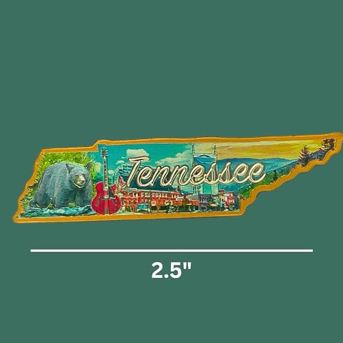Imán Decorativo Forma Tennessee 2 Pulgadas miniatura 3