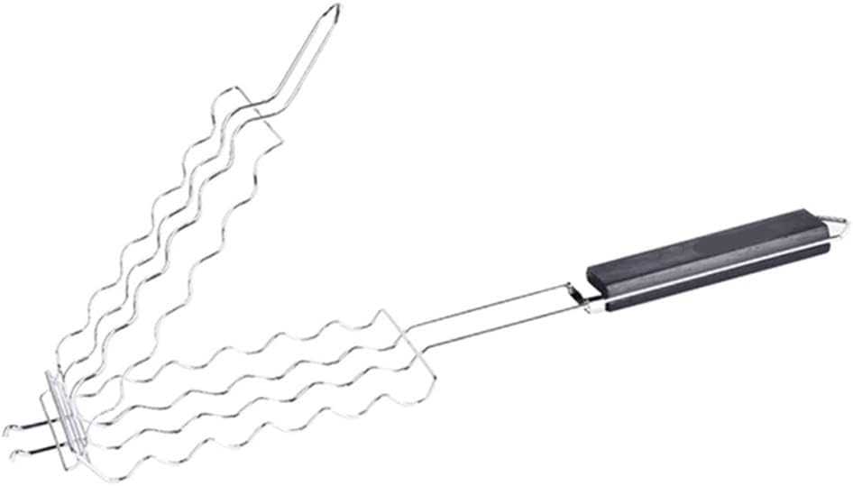 FioRev(フィオレブ) グリルバスケットメタルメッシュバーベキューソーセージラックネットピクニックキャンプバーベ