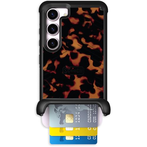 Scooch for Samsung Galaxy S23 Wallet Case, Wingmate, Tortoise Shell