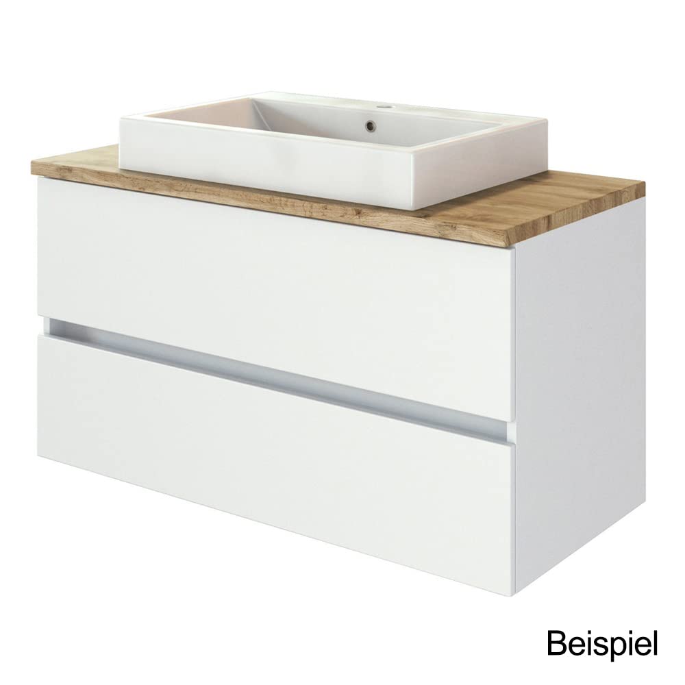 Aica Sanitär Waschbeckenunterschrank 60 cm Unterschrank Waschtischunterschrank Weiß