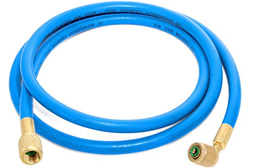 Klimaanlage Split R410a/R32 Füllschlauch 1,5m 1/4 SAE 5/16 Blau