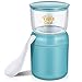 Coppa del Muesli Tazza da Viaggio Portatile per Cereali al Latte con Capacità a Doppio Strato Porta Yogurt in Acciaio Inox con Coperchio Contenitore con Coibentato, 330 ml e 430 ml (Blu)