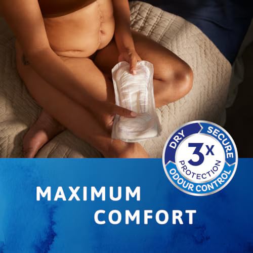 Image of TENA Lady Maxi Bladder Control Pads for Heavy, Unexpected Urine Leaks | 6 Pcs | Postpartum or Post-surgery Pad | Upto 12 hrs Dry | 37.7 Cm Long | Incontinence Pads | World's Leading Incontinence Brand