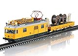 Oberleitungsbauwagen mit typischem Ladegut