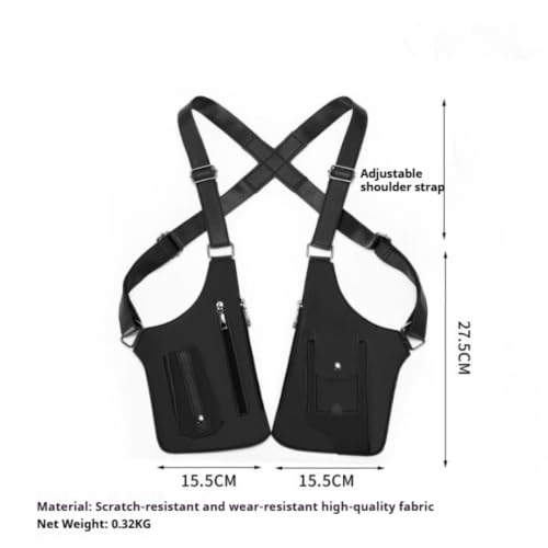 Bandolera cruzada con correa ajustable multifuncional de cuero PU 6