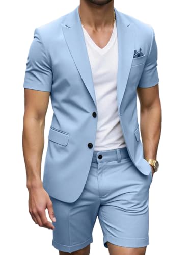 Costume homme 2 pièces short pour un mariage d'été élégant