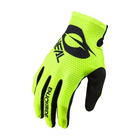 Guantes de Ciclismo y Motocross O'Neal Matrix Negro Amarillo Neón Talla S Cover