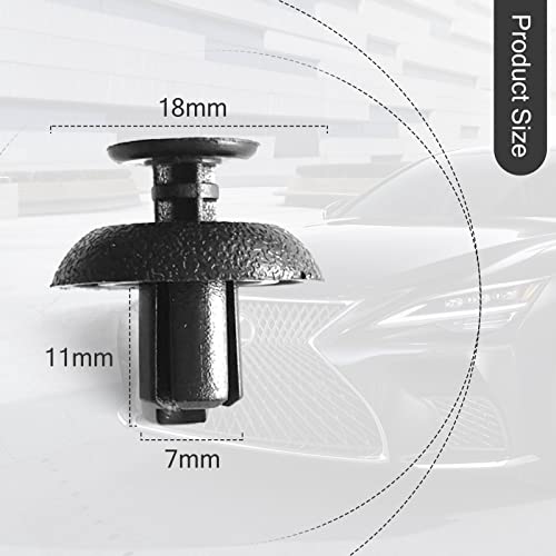 Image of 20pcs Engine Cover Clips Grille Push-Type Retainer Fasteners 7mm Replacement for Toyota Land Cruiser Camry Lexus GS350 GX460 90467-07211