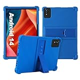 Hasskya/ZOFYWNAS CSW10703 タブレット 10インチ用ケース ソフトシリコンプロテクターカバー、子供に優しい、調節可能なスタンドタブレットカバー、4つの角が厚い耐衝撃性、ネイビーブルー