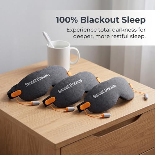 Aymzbd Masque Nuit Occultant et Sommeil avec Casque Anti Bruit pour Dormir Profondément – vue 5