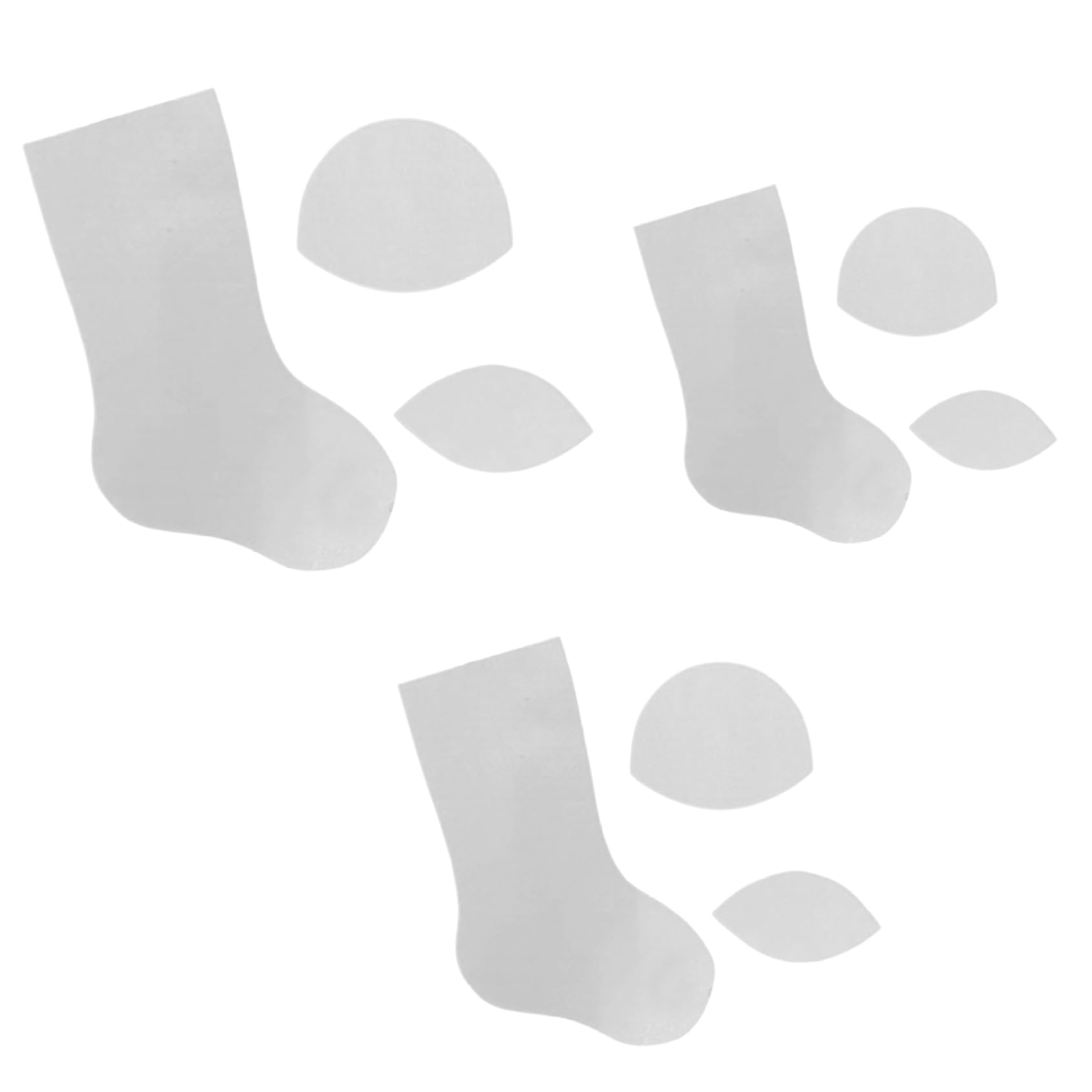 Modèle bas de Noël acrylique transparent | Réussissez facilement vos chaussettes couture DIY