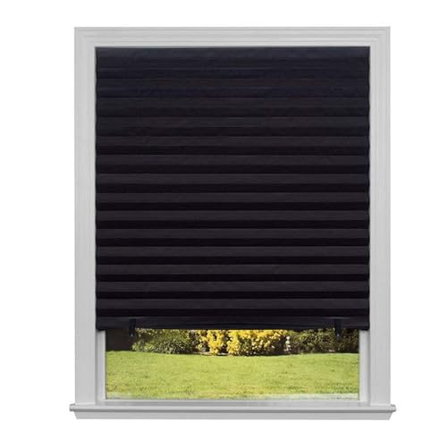 AMENGJ Estores Enrollables sin Taladrar 2 persianas Opacas Plisadas Autoadhesivas, Plegables, for Cocina, baño, balcón, decoración de Ventanas del hogar.(90x150cm)