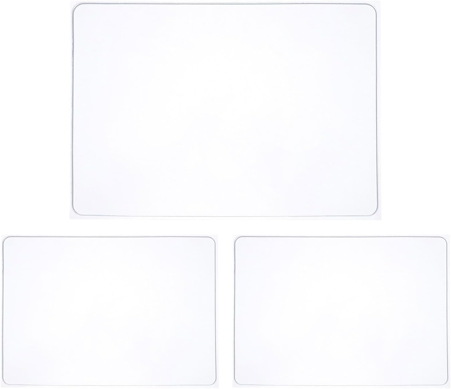 Kisangel 3pcs Gel Printing Plates for Reusable Crafting Gel Plate Set with Mixed Sizes A4 A5 for Art Painting and Block Printing Projects