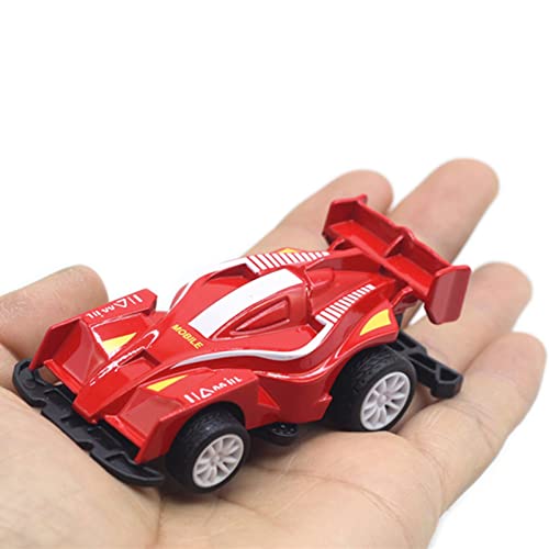 Kripyery 6Pcs Racing Car Model, 1/64 Scale Analog Pull-Back Car Model No Battery Plastic Q Pull-Back Car Model, Children's Toy Set For Boys And Girls Over 3 Years Old A One Size #TOP6