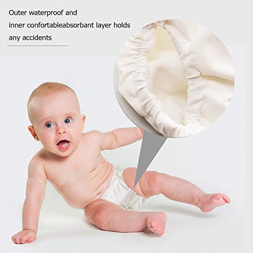 image for IjnUhb Swim Diapers Baby Reusable 1Pack 2 Pack,Washable Pants for 0-3 