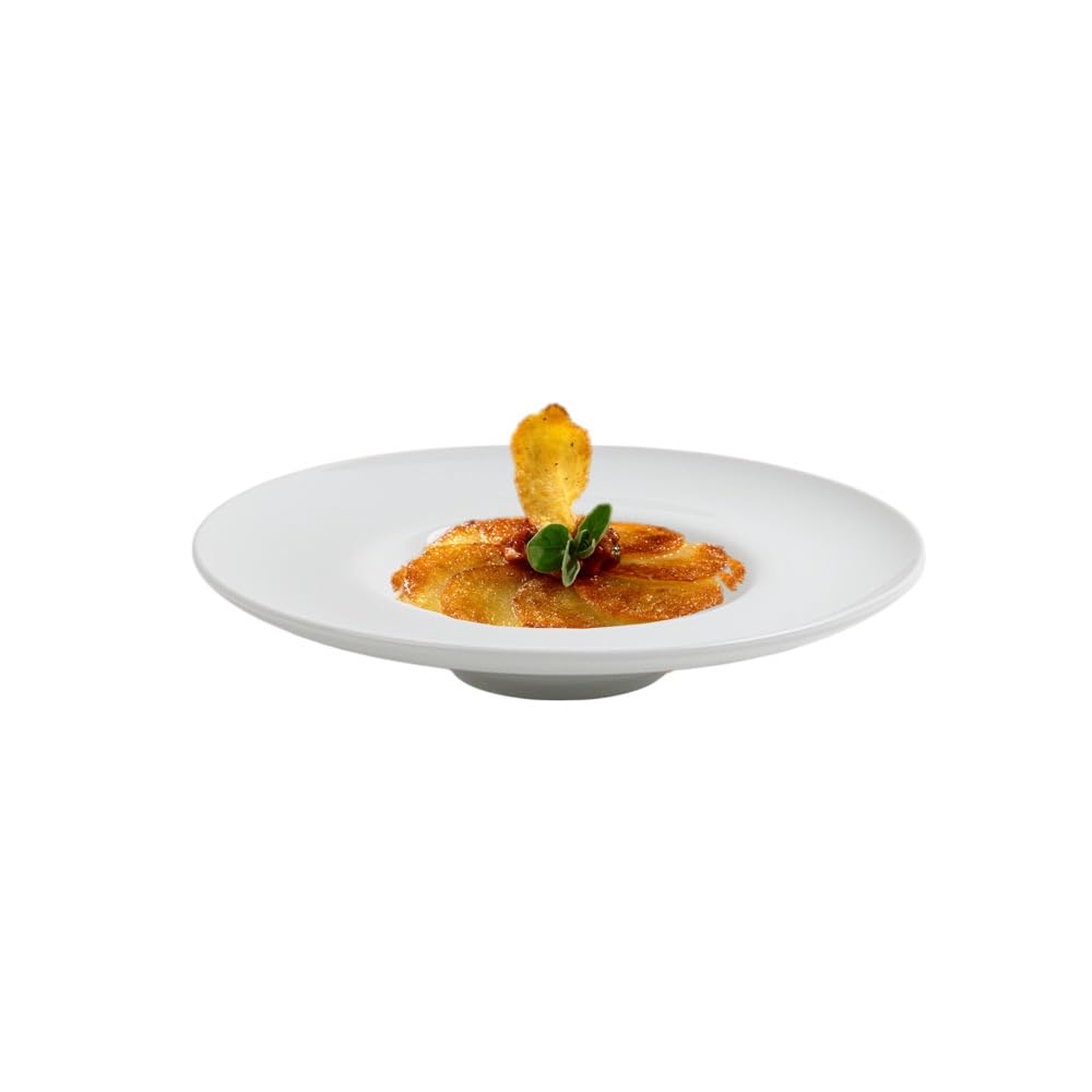 Holst Porzellan PBC 020 Carmen - Juego de platos gourmet (porcelana, 20 x 20 x 5 cm, 6 unidades), color blanco