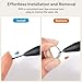 AROVHAR Replacement Pen Tips for Remarkable 2 Pen- 4096 Pressure Sensitivity and Tilt Writing Support, with Nibs Removal Tool,A