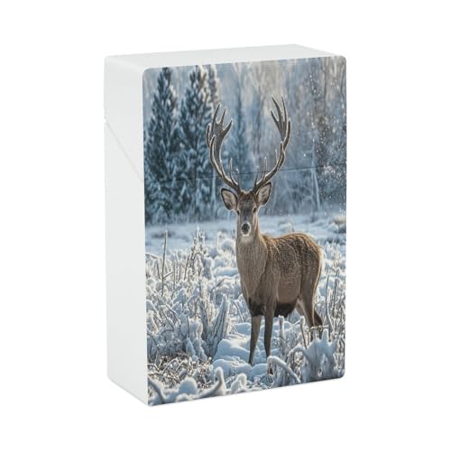 Deer on Frozen Wilderness �V�K���b�g�P�[�X �����Y ���f�B�[�X 97mm �L���O �ʏ�T�C�Y �������X�^�C���b�V���ȃV�K���b�g�{�b�N�X �h���V�K���b�g�z���_�[ �▭�ȃV�K���b�g���[�P�[�X 20��