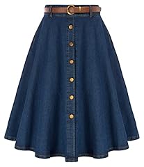 Dark Blue Denim Skirt