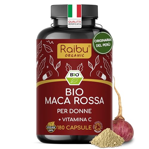 Maca Rossa Peruviana BIO - 180 capsule da radice di