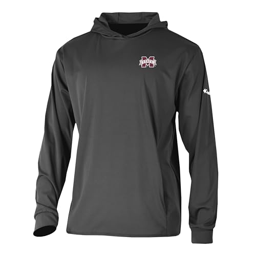 Columbia Mississippi Golf Men's Long Drive Hoodie Lightweight Pullover Black