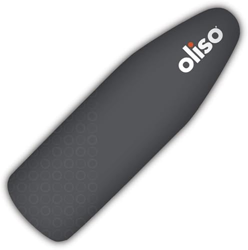 Miniatura 3 de Oliso TG1600 Pro Plus SmartIron de 1800 vatios con elevación automática (turquesa) y cubierta de tabla de planchar OLISO, 100% algodón duradero